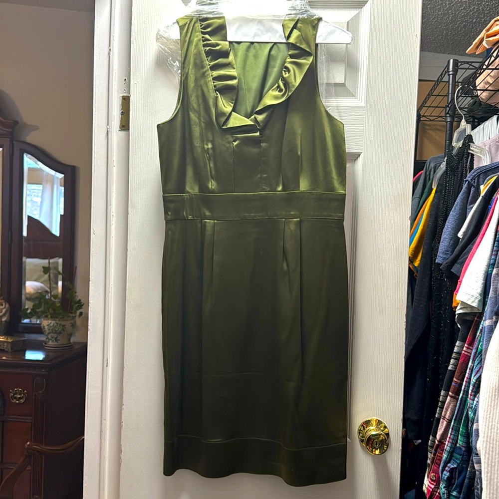 Green cocktail dress